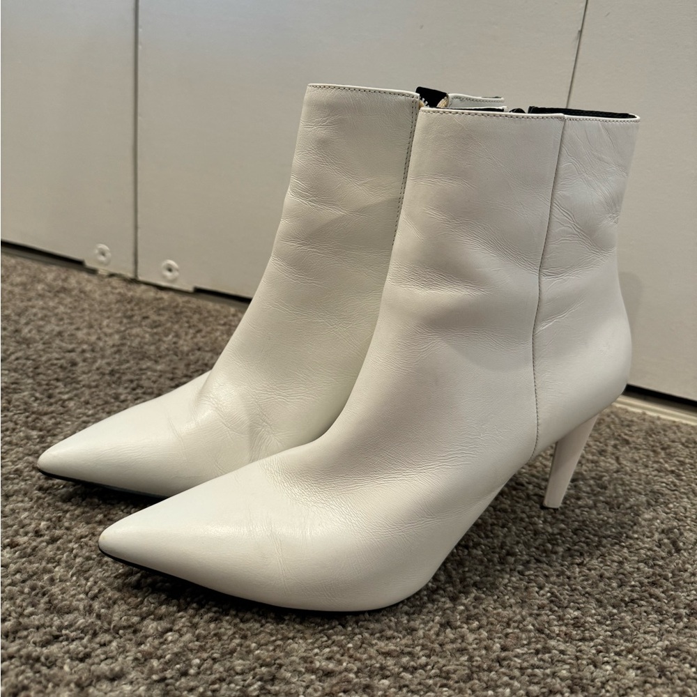 White Ankle Boots